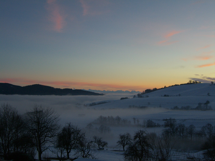 Schwarzwald Ferienwohnungen Alpenblick im Winter